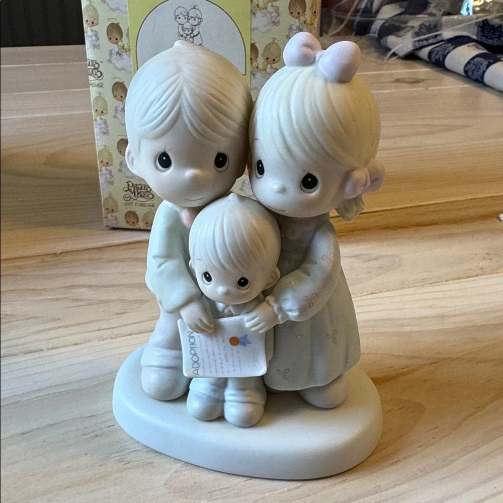 Precious Moments Porcelain Figurine “God Bless The Day We Found You”